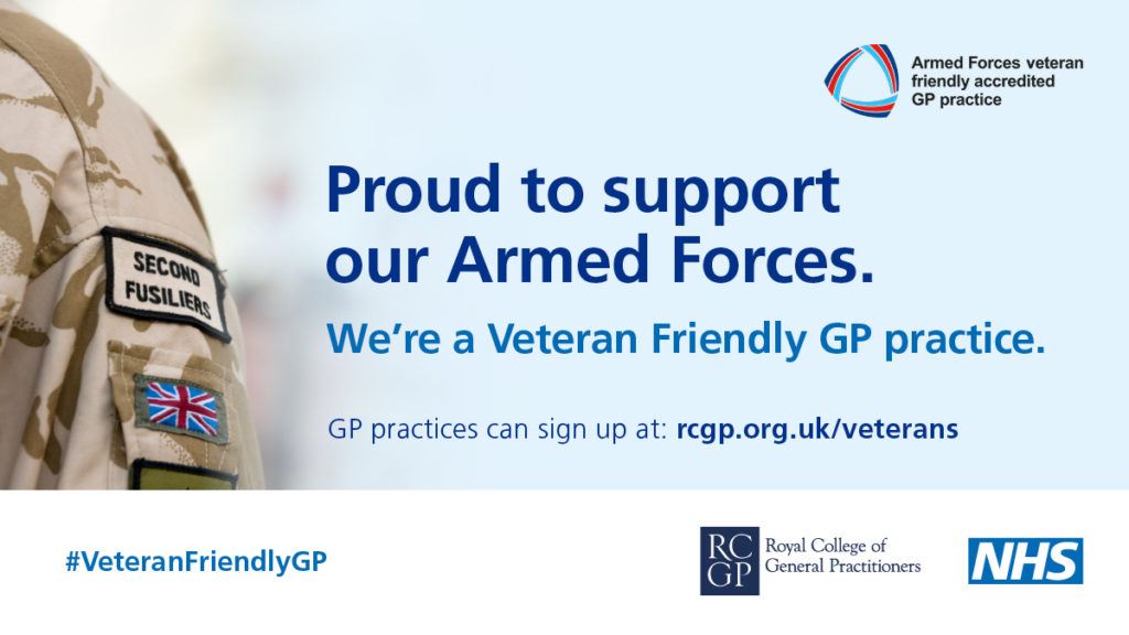 Proud to Support our Armed Forces #VeteranFriendlyGP