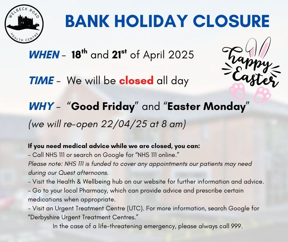 BANK HOLIDAY EASTER 2025