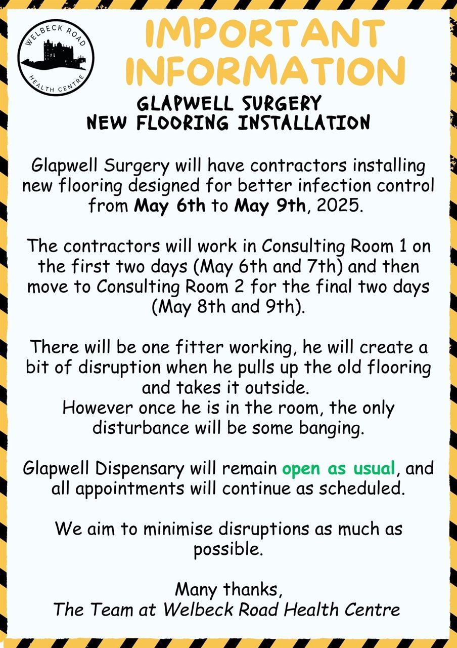 Glapwell Surgery - New Flooring