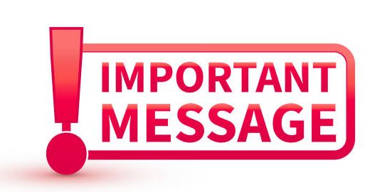 Important Message